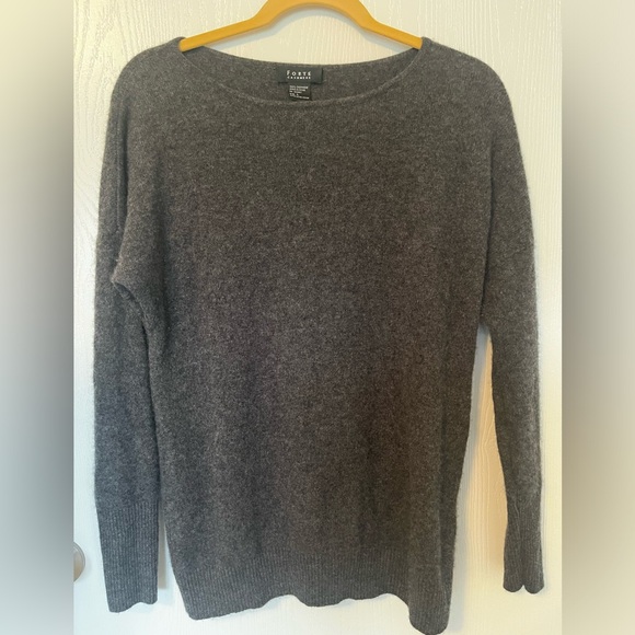 Forte Cashmere Sweaters - Forte Cashmere Charcoal Knitwear Soft Women’s L
